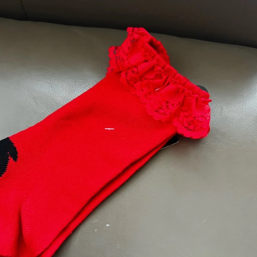Beetlejuice Lydia Lace Crew Socks